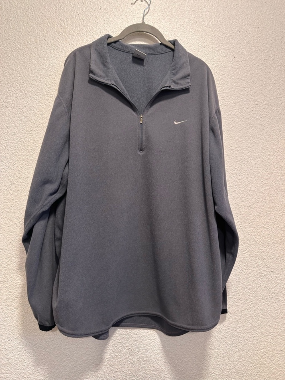 Nike Gray Quarter-Zip Fleece Pullover